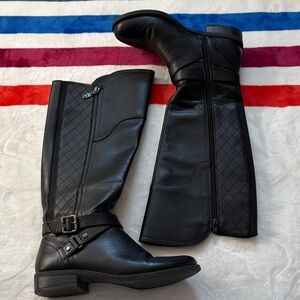 G by Guess Black Combat & Moto Boots